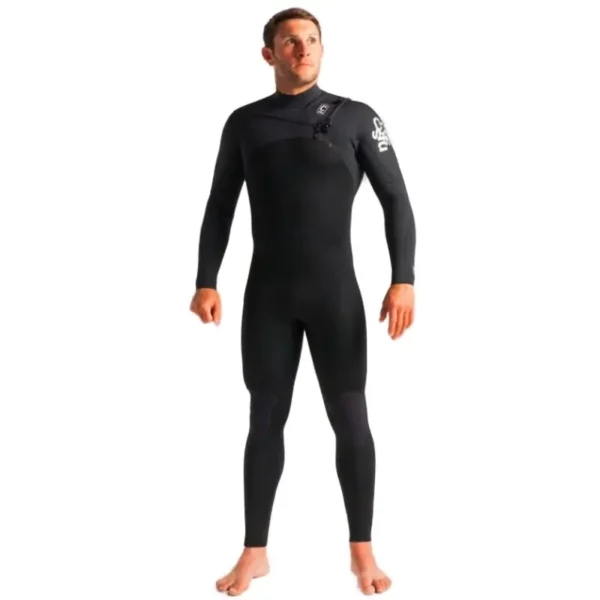 Combinaison surf 3 2 mm session black carbon frontzip